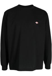 Danton logo-patch long-sleeve sweatshirt - Nero