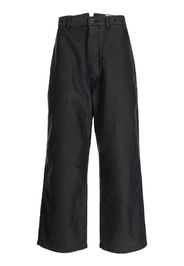 Danton mid-rise wide-leg trousers - Nero