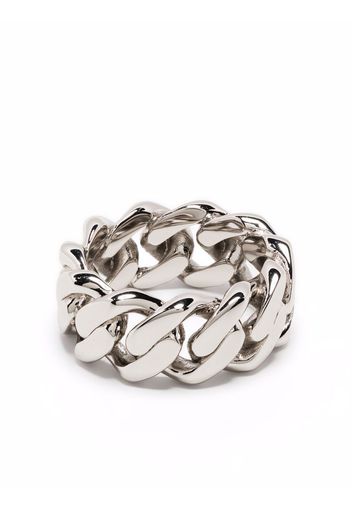 DARKAI curb-chain ring - Argento