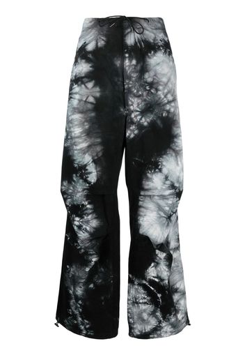 DARKPARK tie-dye cargo pants - Nero