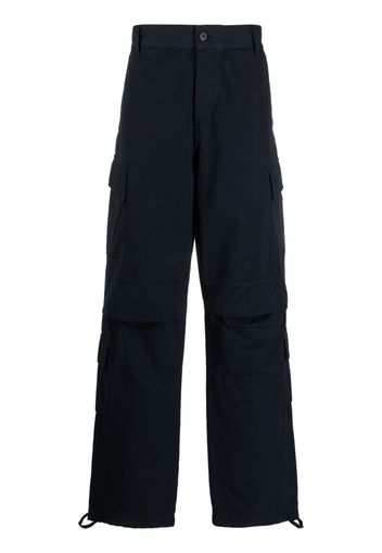 DARKPARK wide-leg straight trousers - Blu