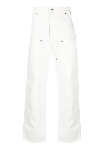 DARKPARK panelled-design straight-leg jeans - Bianco