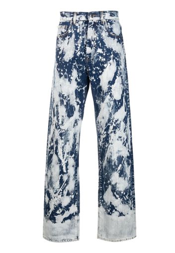 DARKPARK tie-dye straight-leg jeans - Blu