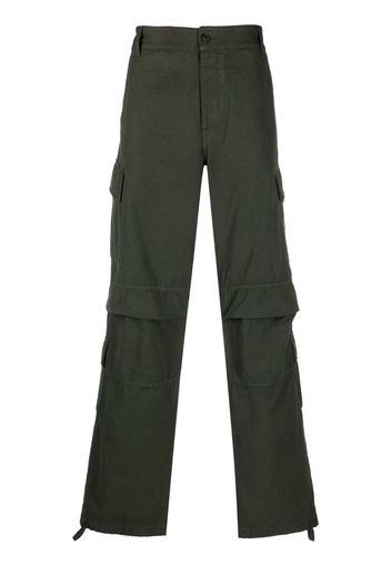 DARKPARK wide-leg straight trousers - Verde