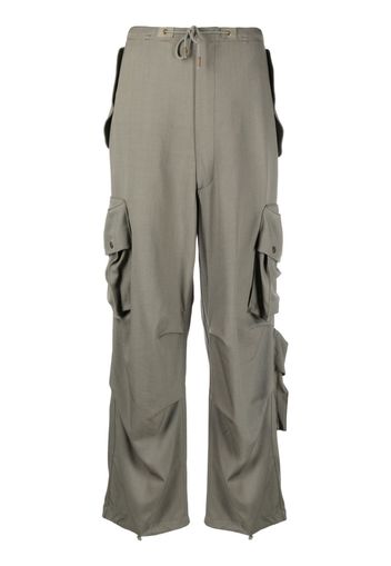 DARKPARK Blair cotton cargo trousers - Verde