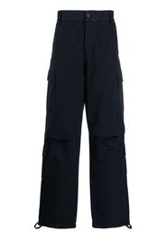 DARKPARK wide-leg straight trousers - Blu