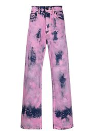 DARKPARK tie-dye straight-leg jeans - Blu