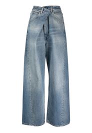 DARKPARK Ines asymmetric wide-leg jeans - Blu