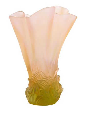 Daum Croisière draped vase - Giallo