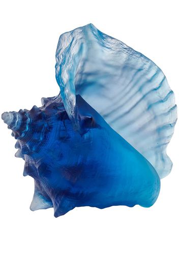 Daum Large Shell Mer de Corail crystal centerpiece - Blu