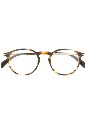 tortoiseshell round frame glasses