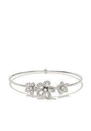 Bracciale a triplo fiore in oro bianco 18kt e diamanti Miss Daisy