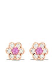 Orecchini a bottone Berry in oro rosa 18kt con diamanti