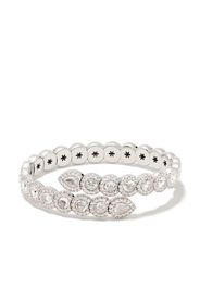 Bracciale rigido in oro bianco 18kt con diamanti