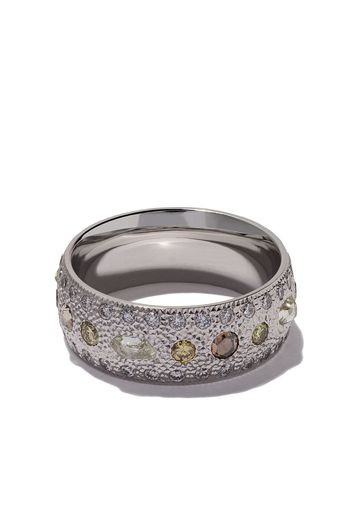 De Beers Jewellers Anello ‘Talisman’ in oro bianco 18kt con diamanti - WHITE GOLD