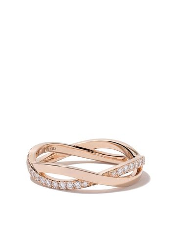 De Beers Jewellers Anello ‘Infinity’ in oro rosa 18kt e diamanti - ROSE GOLD