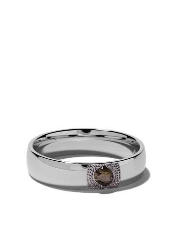 De Beers Jewellers Anello ‘Talisman’ in oro bianco 18kt con diamante da 5mm ‘You & Me’ - WHITE GOLD