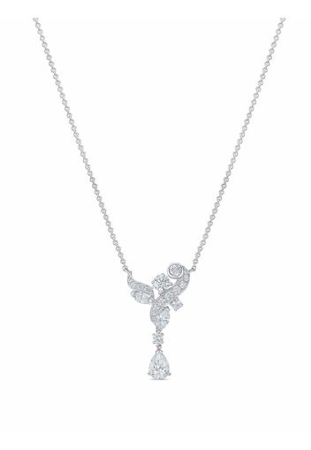 De Beers Jewellers Collana Adonis Rose in oro bianco 18kt e diamanti con pendente - Argento