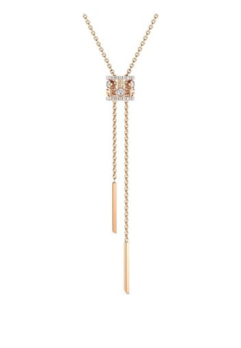 De Beers Jewellers Collana Dewdrop in oro rosa 18kt con diamanti