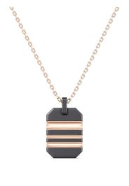 De Beers Jewellers 18kt rose gold and titanium RVL pendant necklace - Nero