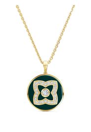 De Beers Jewellers 18kt yellow gold Enchanted Lotus diamond and enamel necklace - Oro