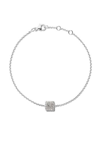 Bracciale ‘My First De Beers Aura’ in oro bianco 18kt e diamante taglio princess