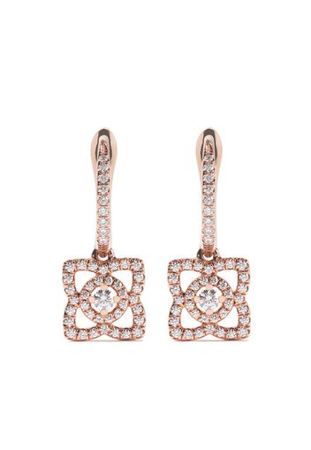 Orecchini ‘Enchanted Lotus’ in oro rosa 18kt e diamanti