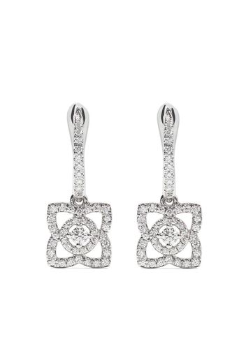 Orecchini ‘Enchanted Lotus’ in oro bianco 18kt e diamanti