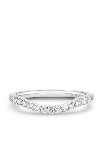 platinum DB Classic half diamond eternity shaped band