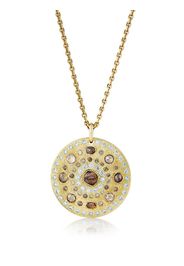 Collana ‘Talisman’ in oro giallo 18kt con medaglione large e diamanti