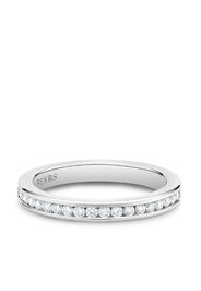 platinum channel-set half eternity diamond band ring