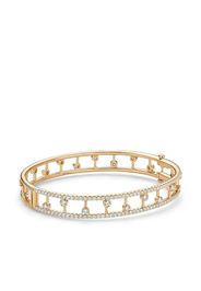 18kt yellow gold Dewdrop diamond bangle