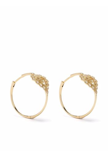 DE JAEGHER 14kt yellow gold Love Delight 2 diamond earrings - Oro