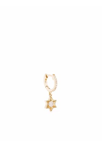 DE JAEGHER Orecchino a cerchio Baby Star in oro giallo 18kt con diamanti