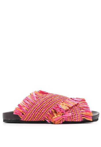 DE SIENA SHOES Sandali con frange - Rosa