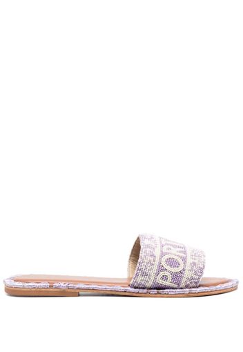 DE SIENA SHOES Sandali slides Portofino - Viola