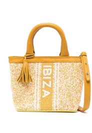 DE SIENA SHOES Ibiza bead-embellished tote bag - Giallo
