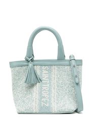 DE SIENA SHOES Saint Tropez bead-embellished tote bag - Blu