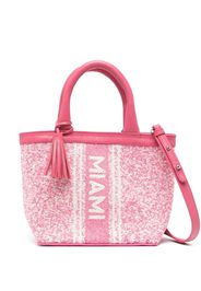 DE SIENA SHOES Miami bead-embellished tote bag - Rosa