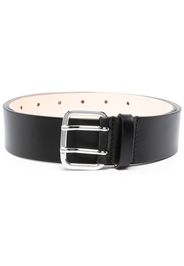 DEHANCHE Hutch wide leather belt - Nero