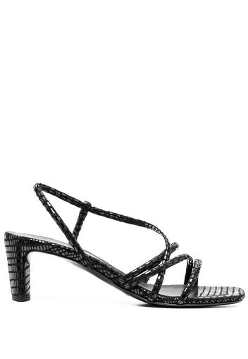 Del Carlo strappy 60mm heel sandals - Nero