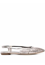 Del Carlo metallic-effect leather ballerinas - Oro