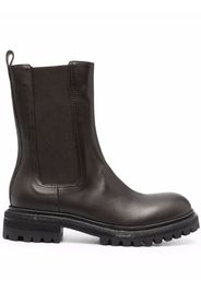 Del Carlo chunky leather boots - Marrone