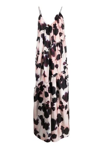 DEL CORE abstract-print silk jumpsuit - Rosa