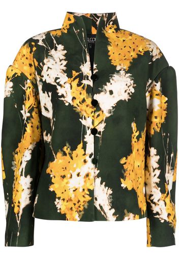 DEL CORE floral-print long-sleeve jacket - Verde