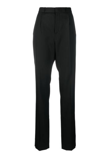 DEL CORE tapered high-waist trousers - Nero