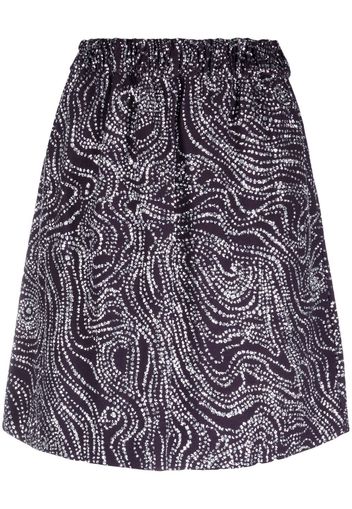 DEL CORE patterned mini skirt - Viola