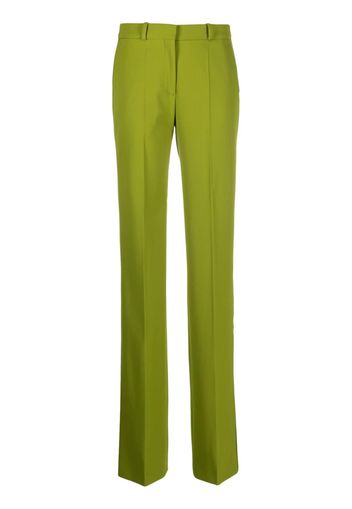 Del Core pressed-crease straight-leg trousers - Verde