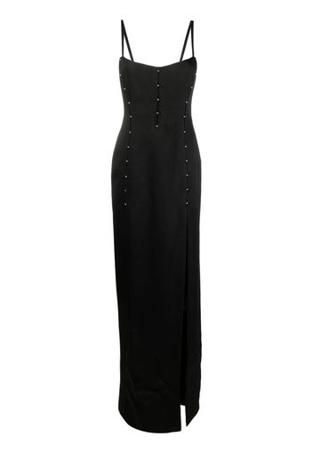 Del Core slit-detail gown - Nero