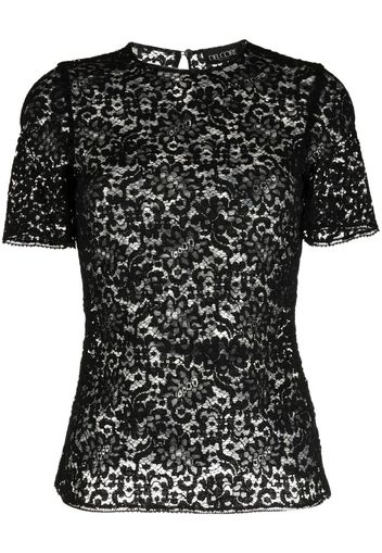 Del Core T-shirt a fiori - Nero